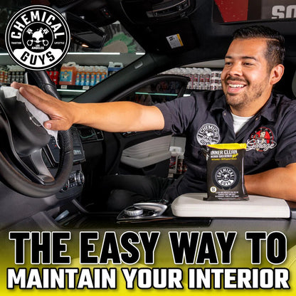 Innerclean Interior Quick Detailer & Protectant Car Wipes Chemical Guys