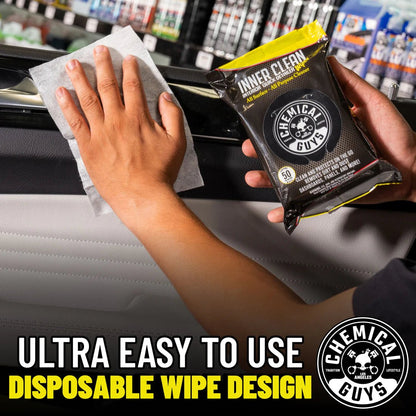 Innerclean Interior Quick Detailer & Protectant Car Wipes Chemical Guys