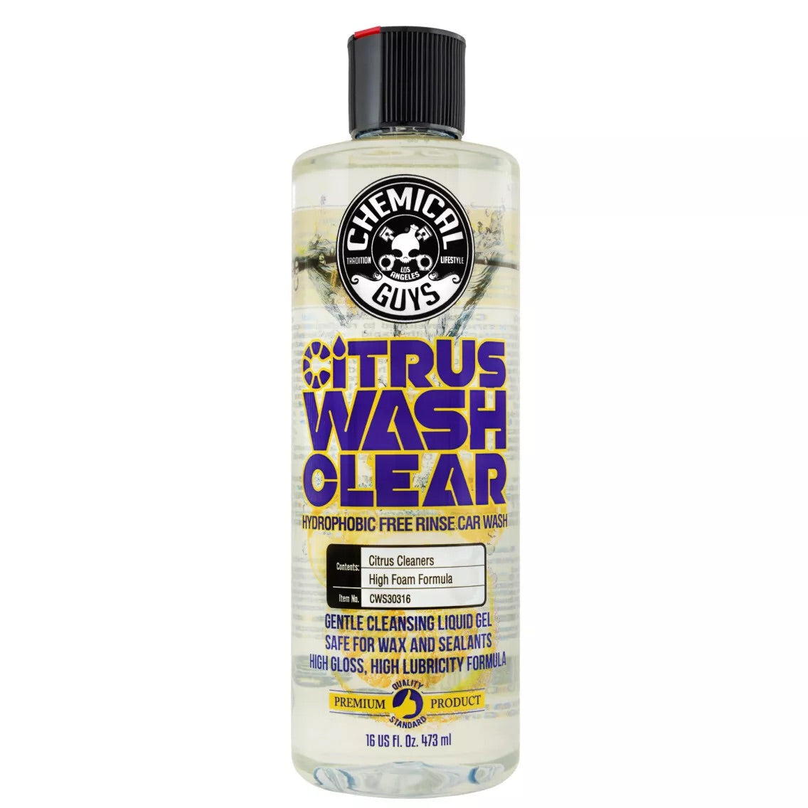 Citrus Wash Clear Hydrophobic Free Rinse Car Wash