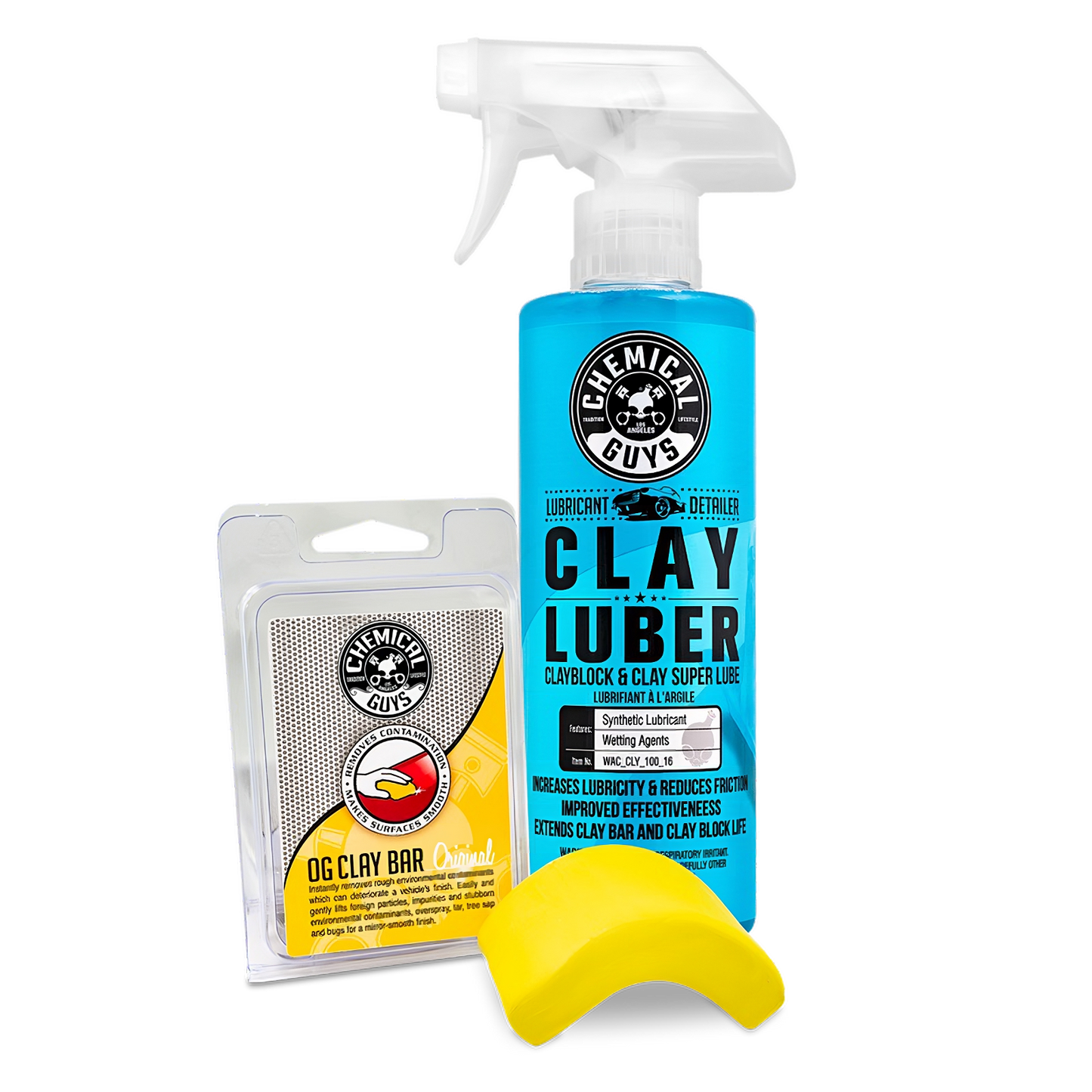 OG Clay Bar & Luber Synthetic Lubricant Kit, Light/Medium Duty