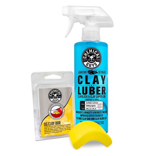 OG Clay Bar & Luber Synthetic Lubricant Kit, Light/Medium Duty