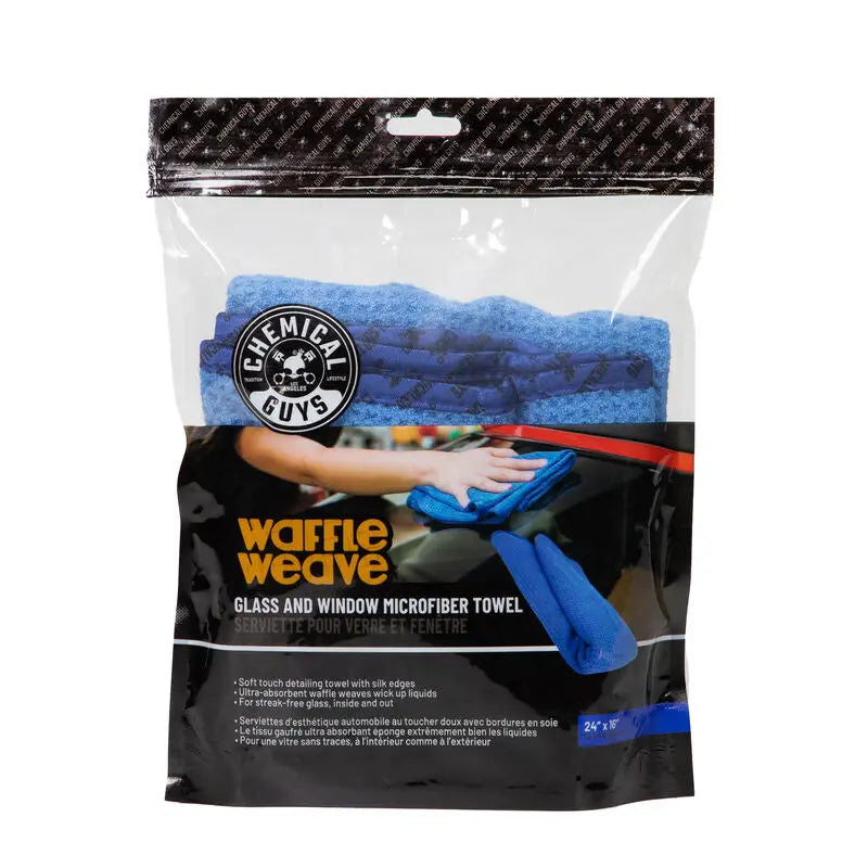 Streak Free Glass Cleaner & Waffle Weave Towel Bundle / Kit - Chemical Guys