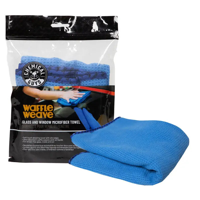 Streak Free Glass Cleaner & Waffle Weave Towel Bundle / Kit - Chemical Guys