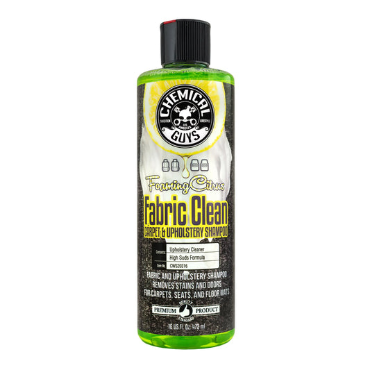 Foaming Citrus Fabric Clean Carpet & Upholstery Shampoo (16oz) - Chemical Guys