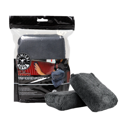 Microfiber Applicator Premium Grade - Black (2 Pk)