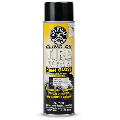 Cling on Tire Foam High Gloss 3 in 1 Cleaner, Protectant & Dressing