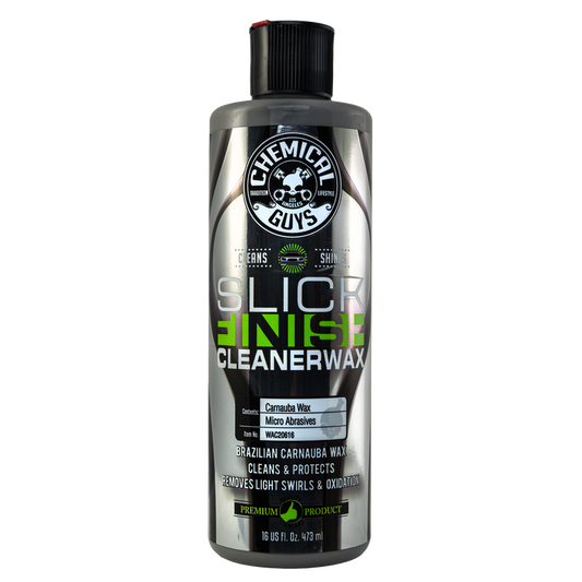 Slick Finish Cleaner Wax Light Paint Cleanser & Brilliant Shine Carnauba Wax