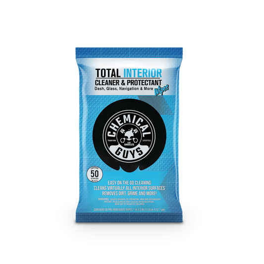 Total Interior Cleaner & Protectant Car Cleaning Wipes Chemical Guys