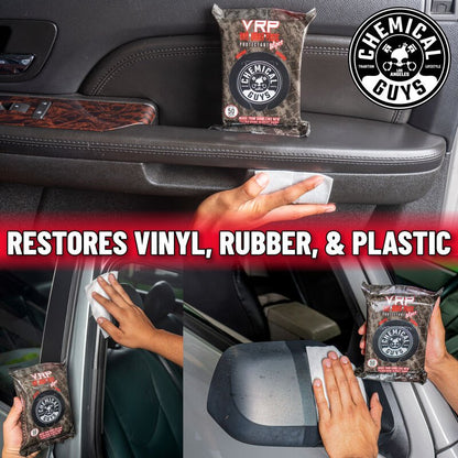 VRP Protectant Car Wipes for Vinyl, Rubber, and Plastic (50 Wipes) Chemical Guys