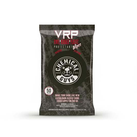 VRP Protectant Car Wipes for Vinyl, Rubber, and Plastic (50 Wipes) Chemical Guys